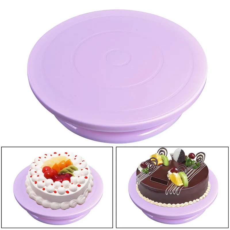 Пластиковая тарелка для торта вращающаяся противоскользящая подставка для торта украшение стола для торта лопатка для торта DIY кухонный инструмент для выпечки