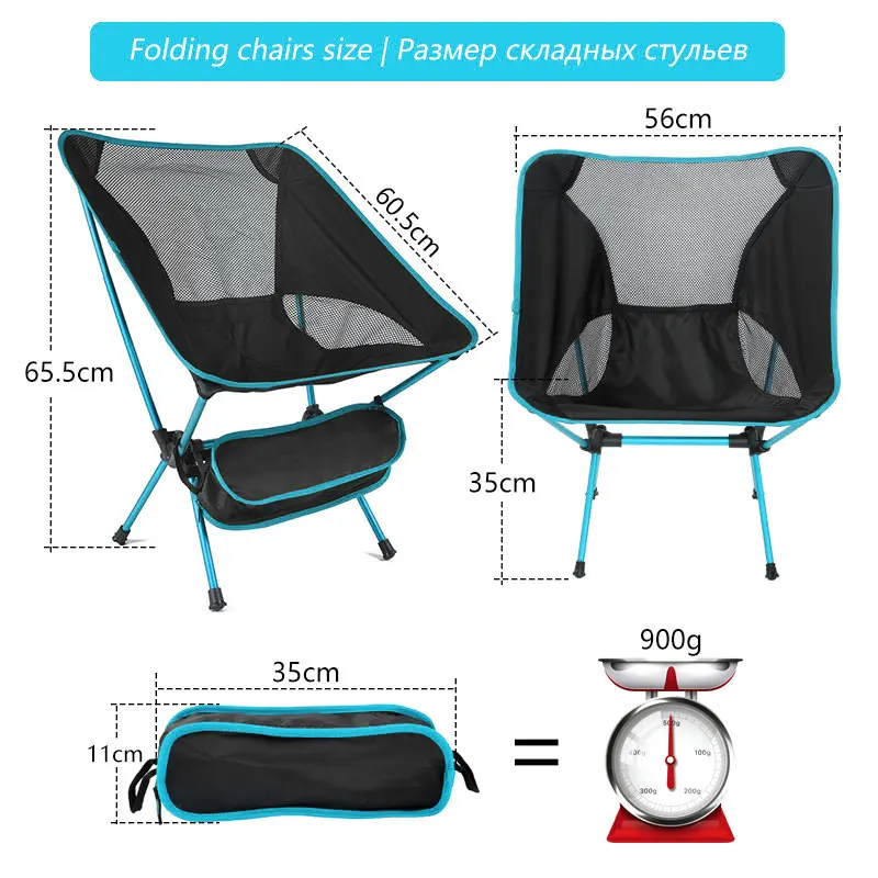 Folding Chair Camping Folding Chair Portable Ultralight Travel Outdoor Hiking BBQ Fishing Chairs for Picnic