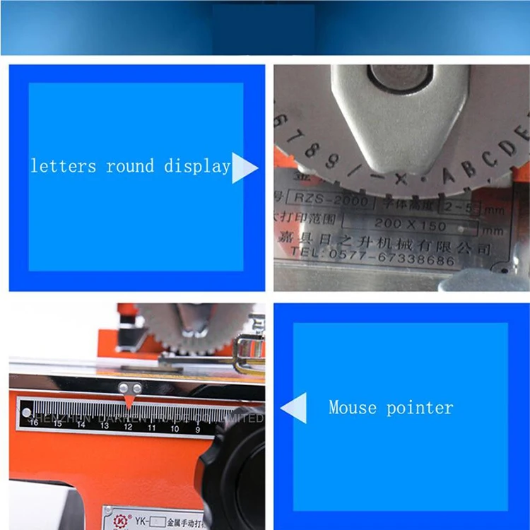 YK-A01 Semi-Automatic Manual Marking Machine Aluminum Labeling Coding Machine Eq
