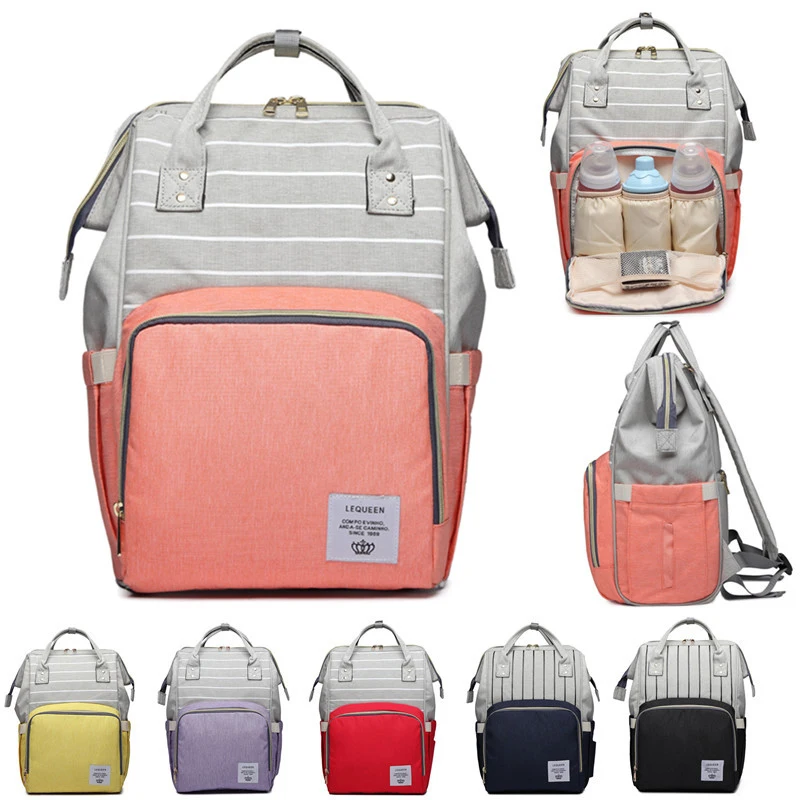 

Large Capacity Nappy Bag Nursing stroller Bag Summer Striped Colorful Diaper Bag for Baby Diaper Mummy Backpack