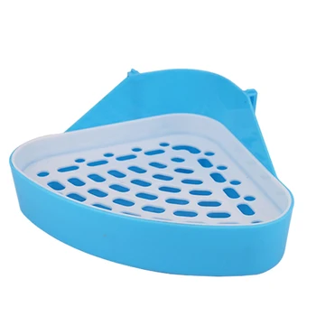 

Corner Pet Toilet Litter Tray Portable Small Animal Training Hamster Triangle Easy Clean Durable Saves Space Cleaning Supplies