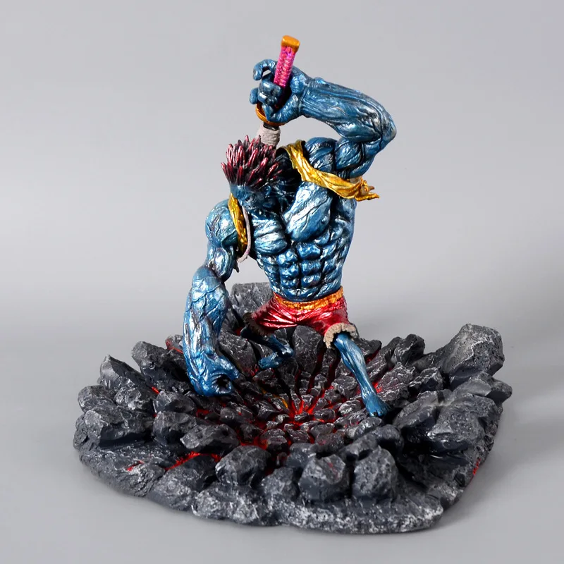 

Wansheng Anime Recoat Dream Magic Luffy Garage Kit One Piece Model Blue Nightmare Luffy Decoration