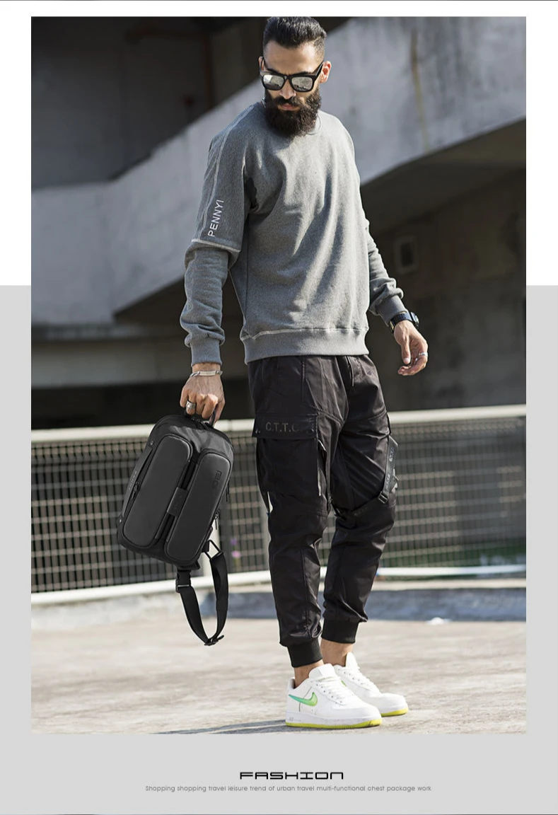 Bange BG-7079 USB Charging Crossbody Bag description image 2