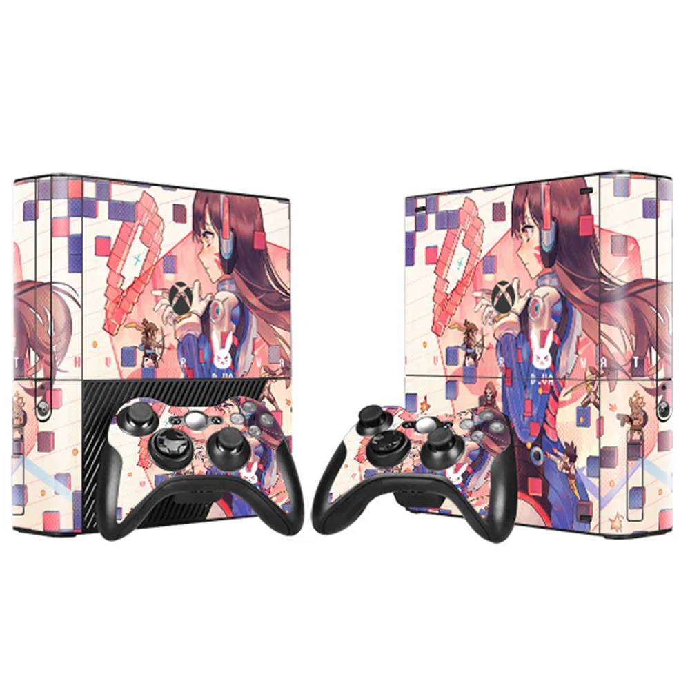 2017 new arrival designs skin stickers for XBox360 E vinyl wrap covers for Xbox360 E