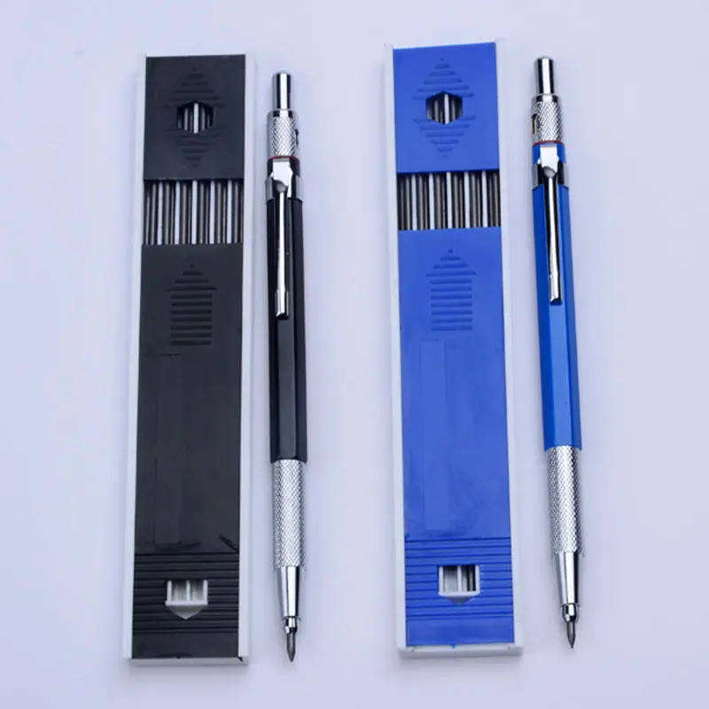 2.0mm Sketch Comic Metal Mechanical Pencil With HB Lead For Art Drawing Writing Engineering Project Mark Draft Design Stationery