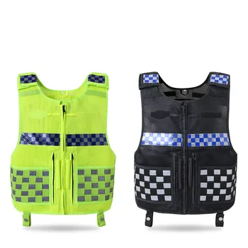 

Reflective Vest Multi-function Tactical Safety Vest Reflection plaid Breathable Workwear Work Driving Security clothing
