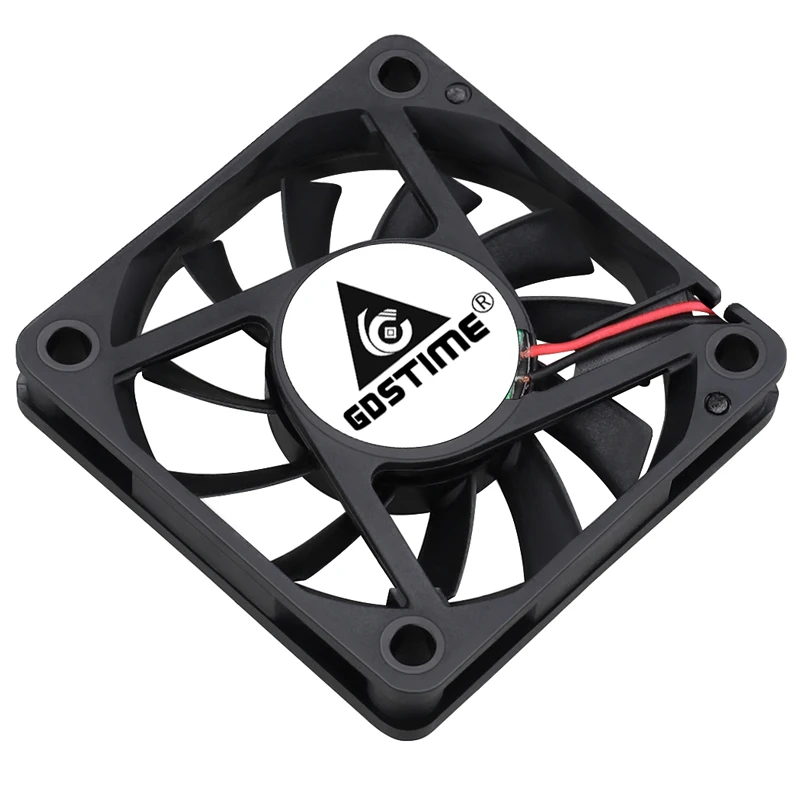 Gdstime-ventilador Cooler dc sem Escova Peças 60 mm 5v 12v 24v Pinos Pinos 60x60x10 mm 6010 6cm para Computador pc Cpu Caixa de Resfriamento - Imagem 4