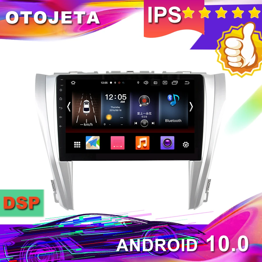 Новое поступление, 1" HD Android 10,0 Автомобильный gps для Toyota Camry автомобильный Радио мультимедийная лента рекордер bluetooth навигация