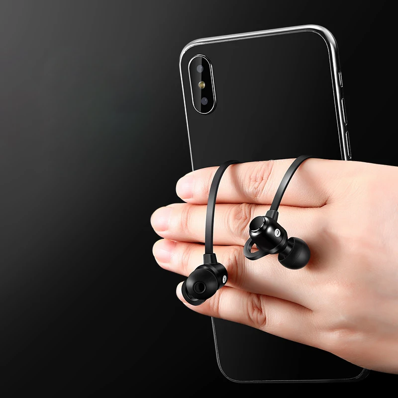 S7 магнитные беспроводные Bluetooth наушники спортивные шейным ободом гарнитура для