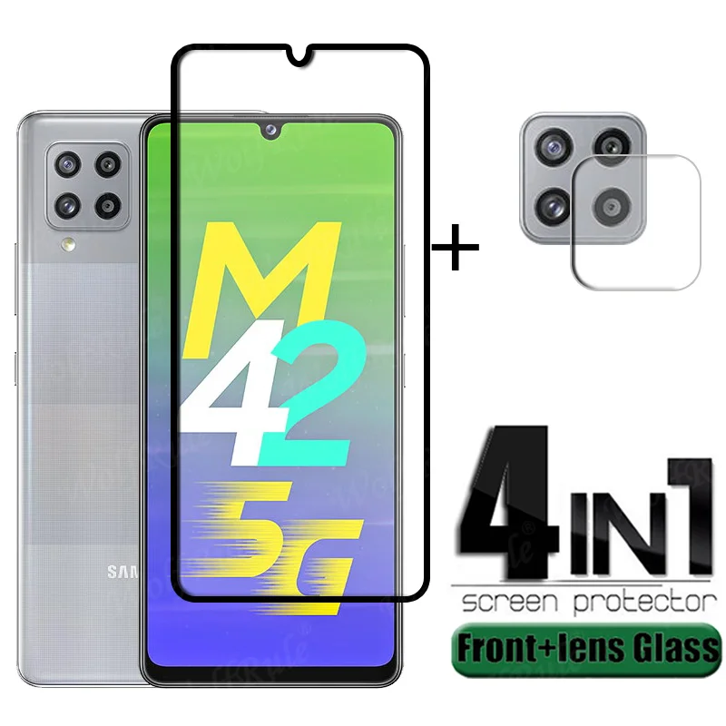 

Full Cover Glass For Samsung Galaxy M42 5G Glass For Samsung M42 5G Tempered Glass Screen Protector For Samsung M42 5G Lens Film