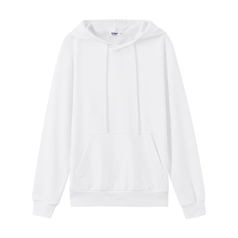 Bright white Metersbonwe осень и зима Многоцветный комфорт толстовка мужская плюс бархат вязать сплошной Цвет толстовки с капюшоном - Цвет: Bright white