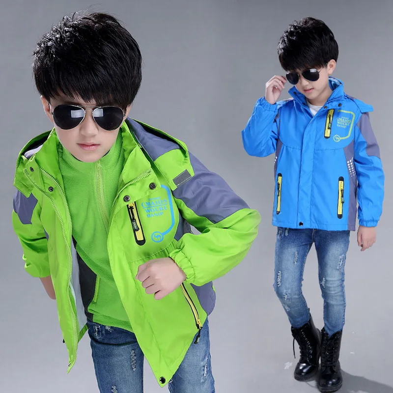 

Boys Winter Water-proof Coat Mountain Wear Outdoor Jacket Snowboarding Jacket Three In One Detachable Sport Outerwear Girls Tops