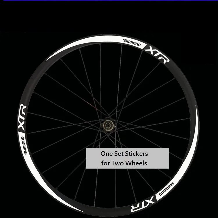 Two Wheel Sticker Set For Mountain Bike Bicycle Rim Reflective Mtb