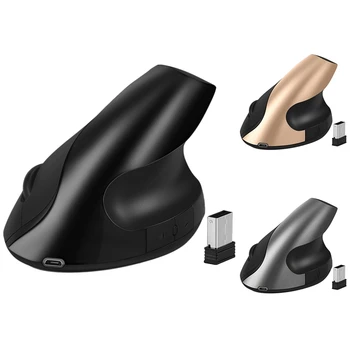 

Rechargeable Wireless Vertical Mouse 2.4G High Precision Ergonomic Optical Mouse 3 Adjustable DPI Mute Mice for PC