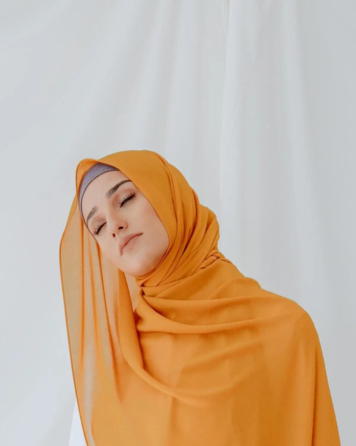 Женский шифоновый шарф хиджаб однотонный длинный тюрбан из Малайзии популярные