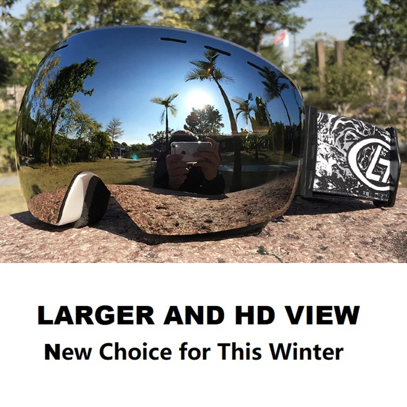 Skiing Goggles Eyewear Anti-fog Skateboard Snowboarding Snowmobile Ski Googles UV400 Snowboard Glasses Skating Mask Glasses