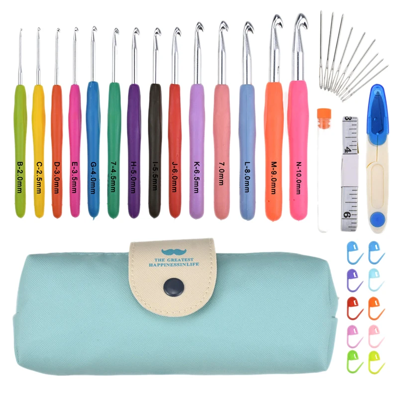 Diy Multifunction Sewing Box Sewing Thread Stitches Needles Tools Lengthen Crochet Hook Marker Tape Measure Weaving Tool Set