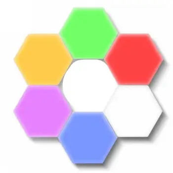 

Quantum Light Touch Sensor Night Lights LED Hexagon Light Magnetic Modular touch Wall Lamp Creative Home Decor Color Night lamp