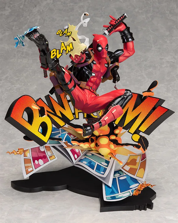 

2019 New Style Cartoon Small Base Deadpool Scene Deadpool Breaking Dimensional Wall Garage Kit Model