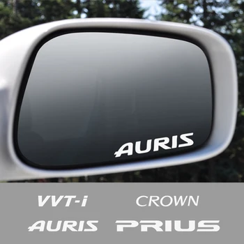 

4pcs Car Rearview Mirror Stickers for Toyota Auris Crown VVT-i Prius 4WD Etios Vios Fortuner Supra Mark X Auto Car Accessories