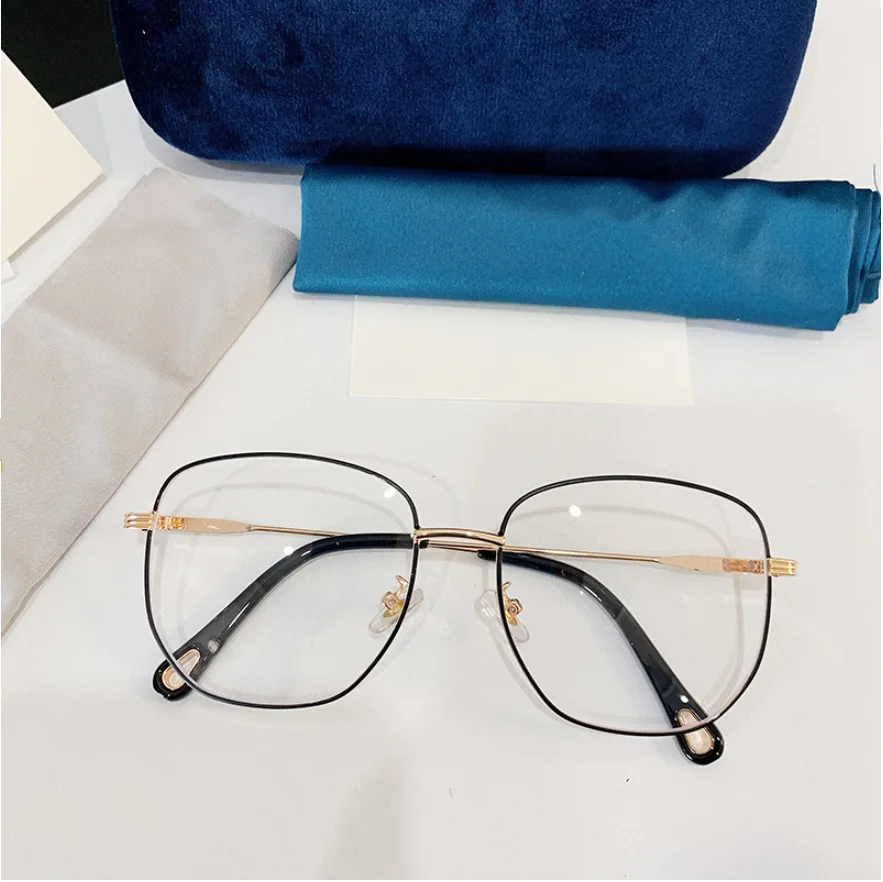 VWKTUUN, квадратная оправа для очков, женские и мужские очки, прозрачные линзы, компьютерные очки, металлические оправы для очков, винтажная оправа для очков