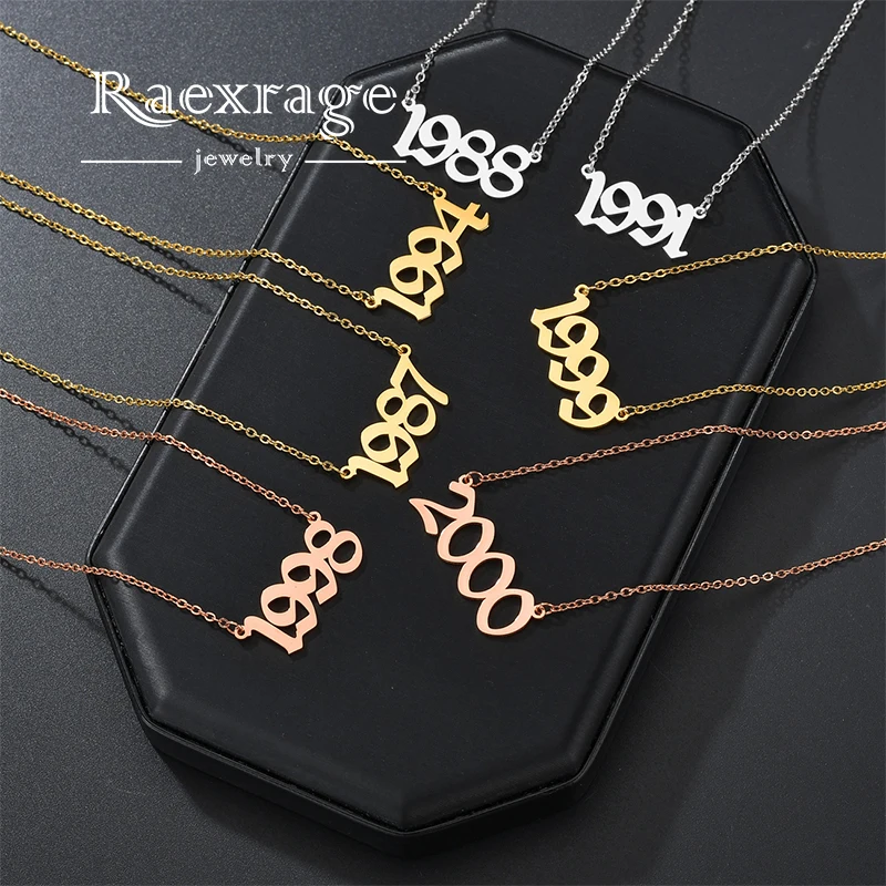 

Raexrage Custom Hollow Heart Name Necklace Stainless Steel Personalized Nameplate Letter Choker Necklaces for Couple Love Gifts