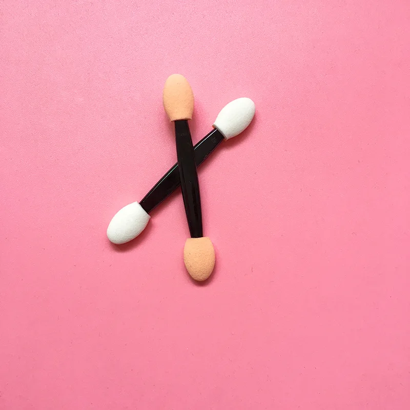 Fashion Disposable Eyeshadow Brushes Make up Dual Sided Sponge Nylon Sets Eye Shadow Brushes For Cosmetic 3