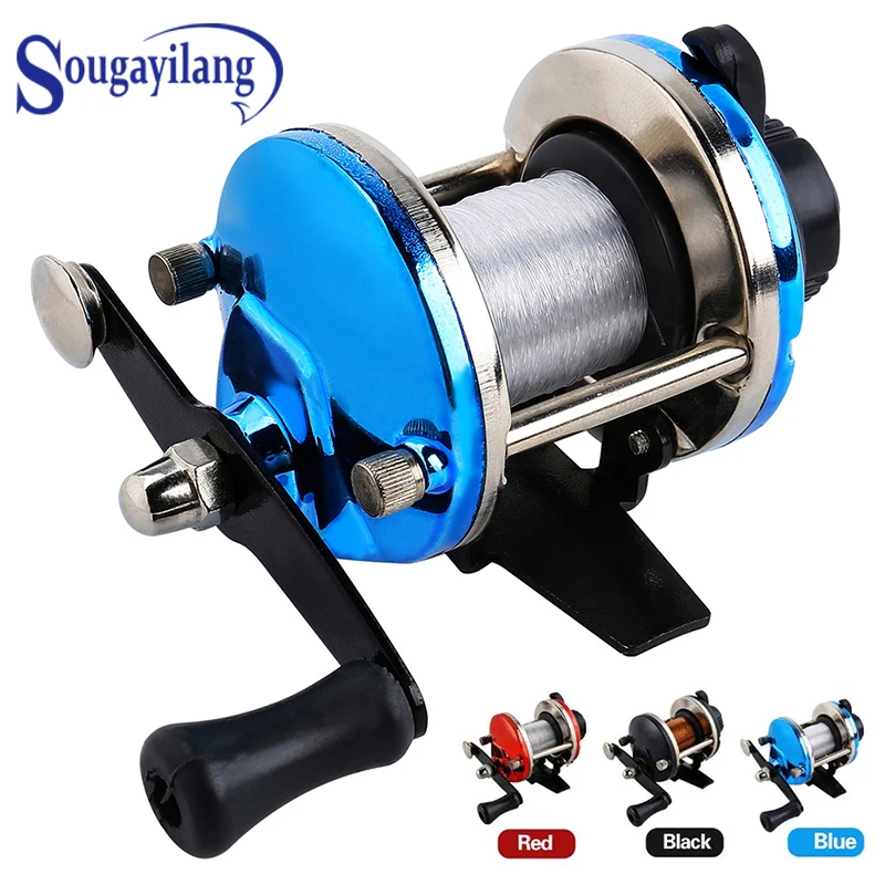 

Sougayilang Mini Trolling Reel 3.5:1 Gear Ratio Casting Ice Fishing Reel 3.5:1 Gear Ratio Coil Fishing Baitcasting Reel De Pesca