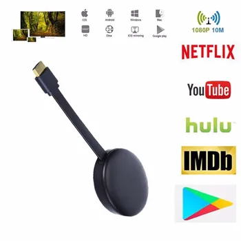 

For YouTube Netflix AirPlay Miracast TV Stick For Google Chromecast 2 3 Chrome Crome Cast Cromecast HDMI WiFi Display Dongle