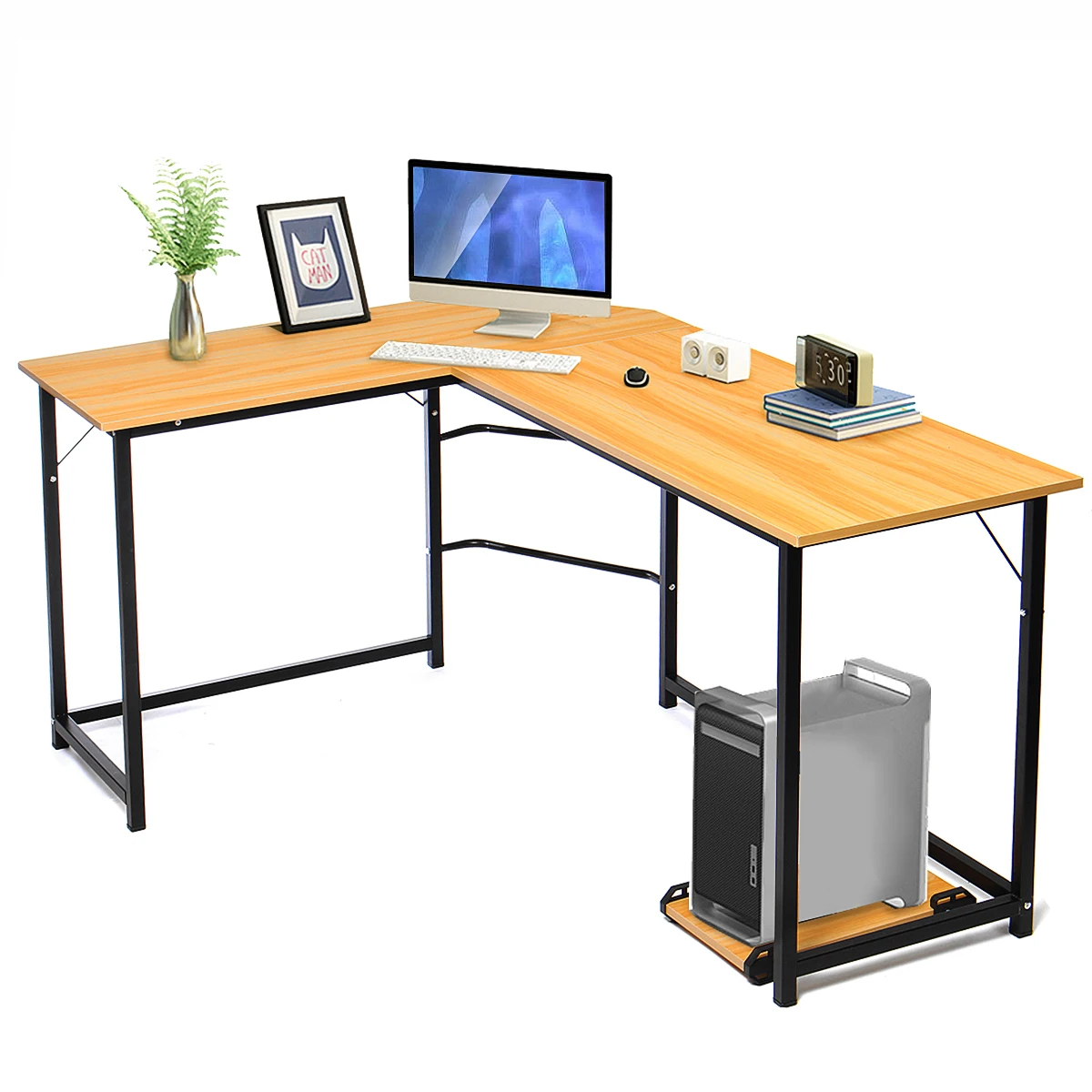 Wooden Office Computer Writing Desk Home Gaming Pc Furnitur L