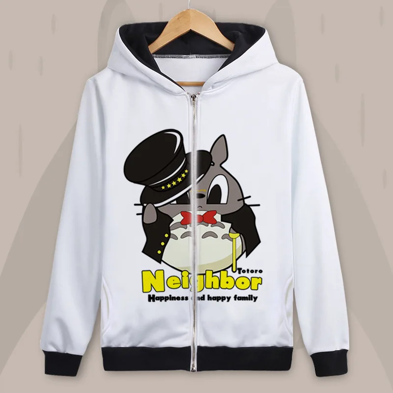 Tonari no Totoro Grass wall толстовка с капюшоном, костюм для косплея, для мужчин и женщин, модная мультяшная куртка с капюшоном, школьная форма для студентов