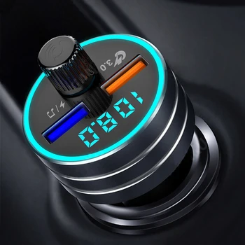 

3.0 Car Bluetooth FM Transmitter Receiver Multi-function Car Radio Quick Dual USB Ports Charge fm Modulator MP3 Player Handfree