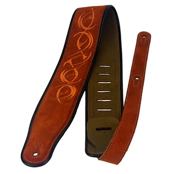 

Leather Soft Durable Guitar Strap Adjustable Acoustic Electric Bass Strap Guitar Belt Guitar Parts Accessories Brown