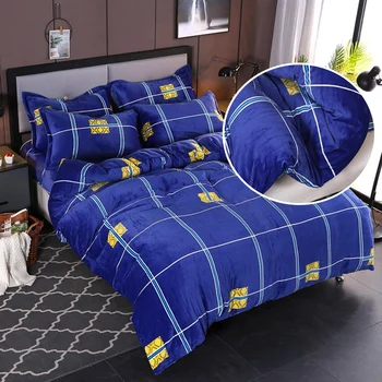 

YanTing Flannel Bedding Duvet Cover Twin Full Queen King Szie Warm And Comfortable In Autumn Witer Quilt Cover Fast Heat