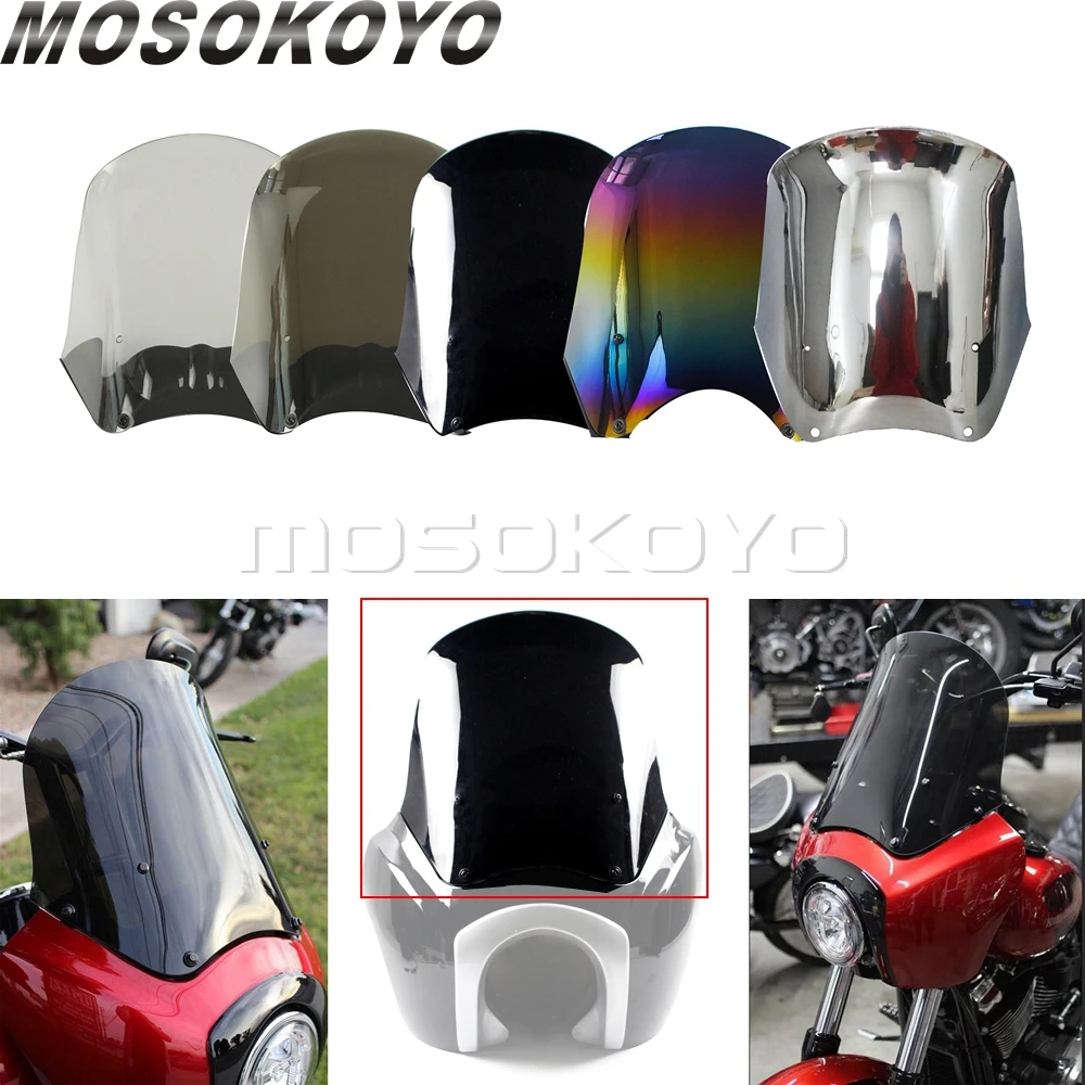 Мотоциклетная фара TSport обтекатель сменный ветровой экран для Harley Fat Boy Dyna Low Rider