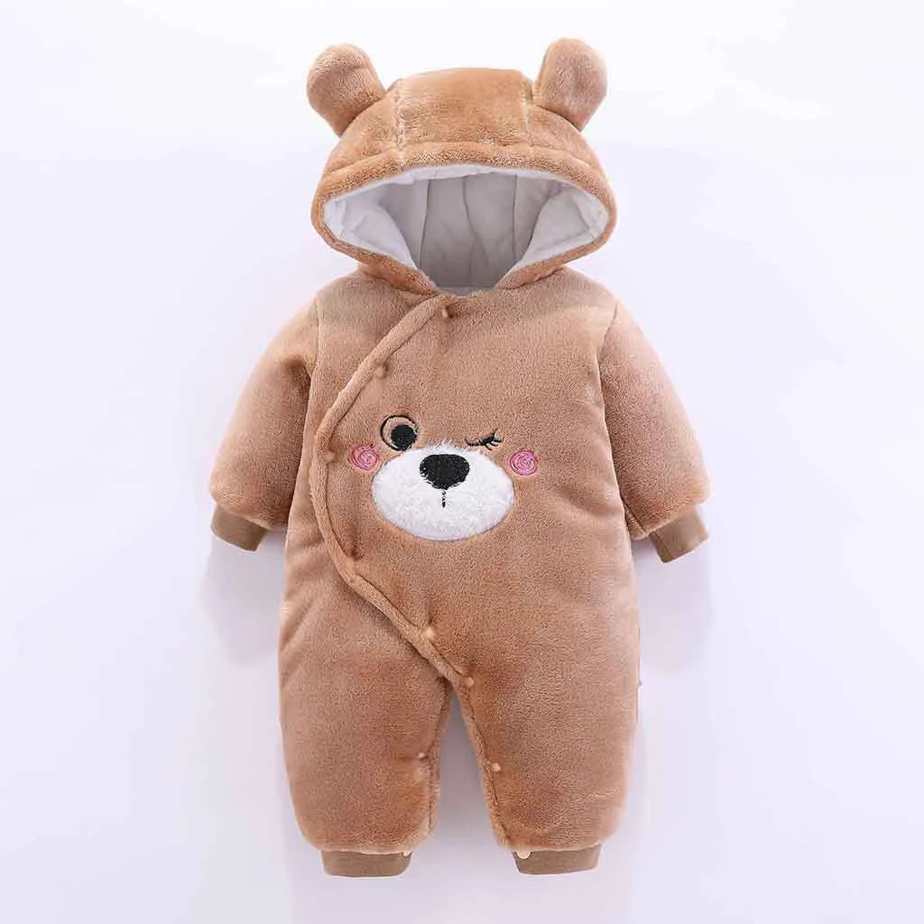 newborn boy toddler costume Infant Baby Boys Girls clothes Long Sleeve Cute Cartoon Rabbit Fleece Hooded Romper Outfits Clothing
