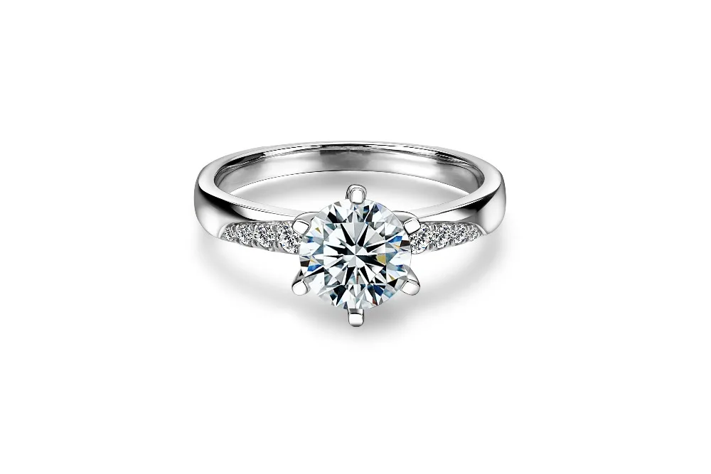 Starszuan милое обручальное кольцо из 18К золота EF Moissanite высокое качество EF Moissanite кольцо для женщин