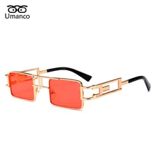 Umanco, шикарные, 10 цветов, ослепительные, квадратные, зеркальные, для путешествий, солнцезащитные очки для женщин и мужчин, стимпанк, очки, сильные оттенки, зеркальные очки, подарки