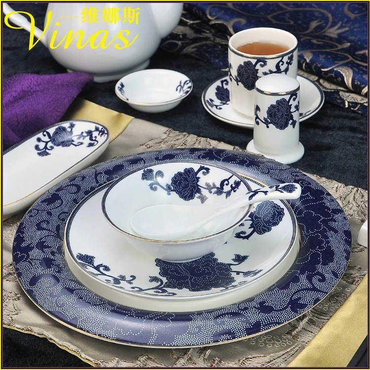 

European Style Ceramic Dinner Set Gold Inlay Porcelain Dessert Plate Steak Salad Snack Cake Plates Tableware Culture