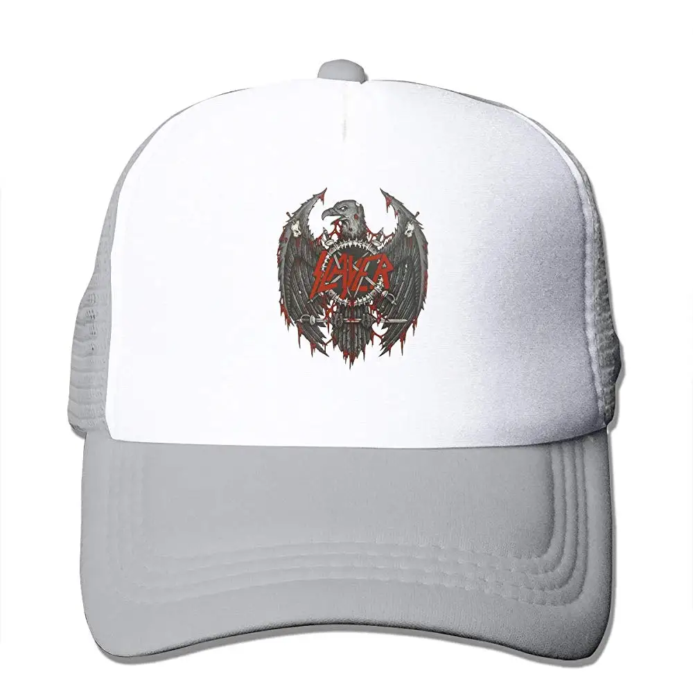 Группа Slayer Логотип прекрасный логотип музыкальной группы Дальнобойщик шляпа бейсбольная Кепка Сетка Черная кепка для подростков и взрослых