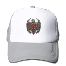 Группа Slayer Логотип прекрасный логотип музыкальной группы Дальнобойщик шляпа бейсбольная Кепка Сетка Черная кепка для подростков и взрослых