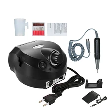 Профессиональная электрическая дрель для ногтей, 30000 об/мин, электронная пилка, электрическая пилка для ногтей, шлифовальный станок, полировщик, набор для маникюра, педикюра, дрель