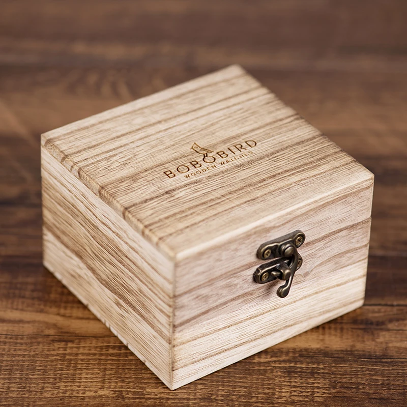 Tanio BOBO BIRD Men zegarki drewno prostokątna szkatułka zegarki pakowanie
