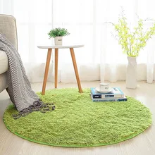 Шелковистый круглый фитнес-коврик для йоги пушистый круглый коврик ковры из искусственного меха детская комната длинные плюшевые ковры для спальни мохнатый ковер