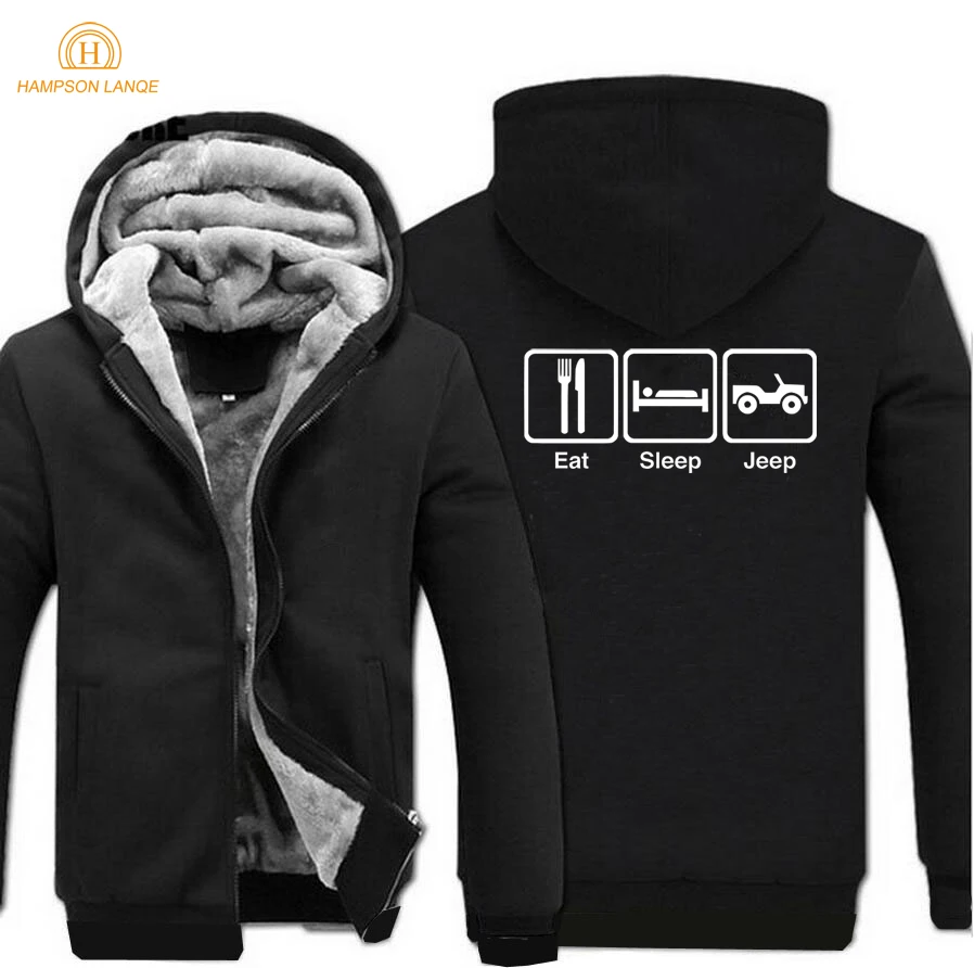 Eat Sleep Gaming теплая Толстая флисовая мужская зимняя куртка толстовки пальто толстовка пальто Черный Серый Верхняя одежда спортивная куртка - Цвет: black