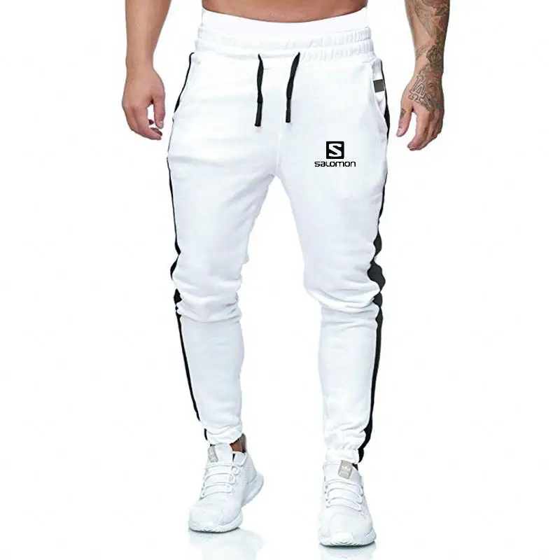 

New Autumn Salomon Print White Men Joggers Sweatpants Men Joggers Trousers Sporting Clothing The High Quality Bodybuilding Pants