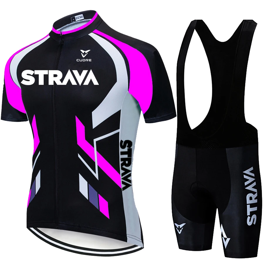 Трикотажная одежда STRAVA Мужская для езды на велосипеде черная быстросохнущая