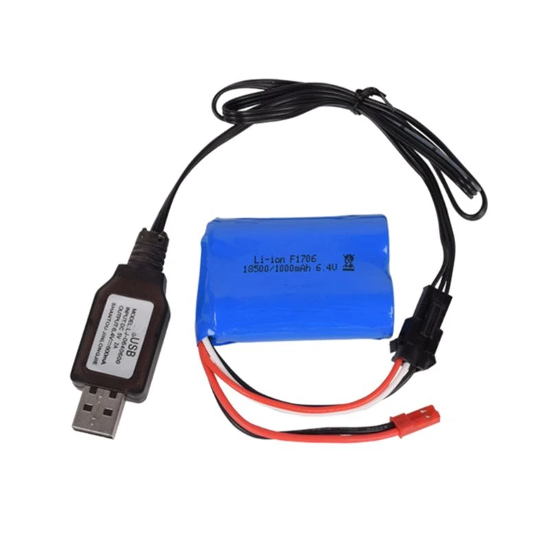 Cargador batería de iones de de 6,4 v/7,4 V, 500mA, SM 3P, juguetes de remoto, SM 3P de juguete, Cargador USB portátil positivo|Cargadores| - AliExpress