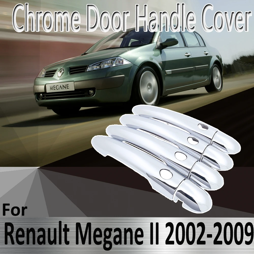 Стайлинг для Renault Megane II MK2 2 2002 ~ 2009 наклейки украшение АБС хром крышка ручки двери