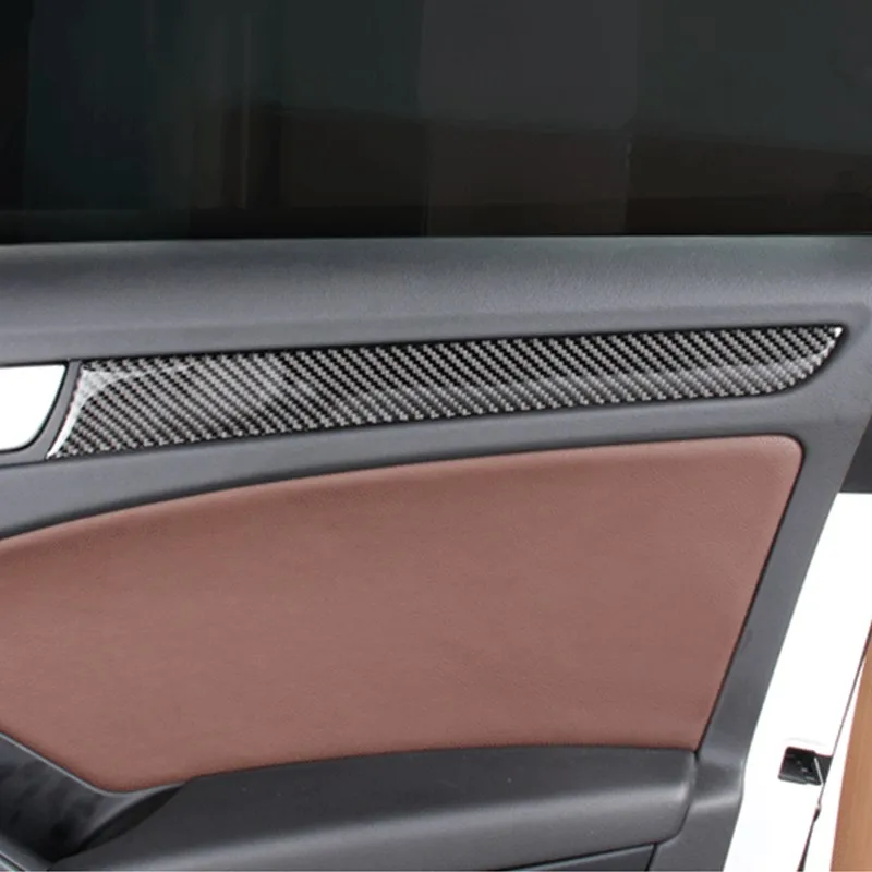 Car-Styling-Door-Panel-Decoration-Cover-Trim-Carbon-Fiber-Dashboard-Panel-Stickers-For-Audi-A4-B8